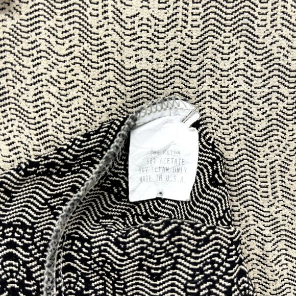 Vintage Atlantic Connection Button Up Shirt Men Large Retro Abstract Long Sleeve - Picture 11 of 16